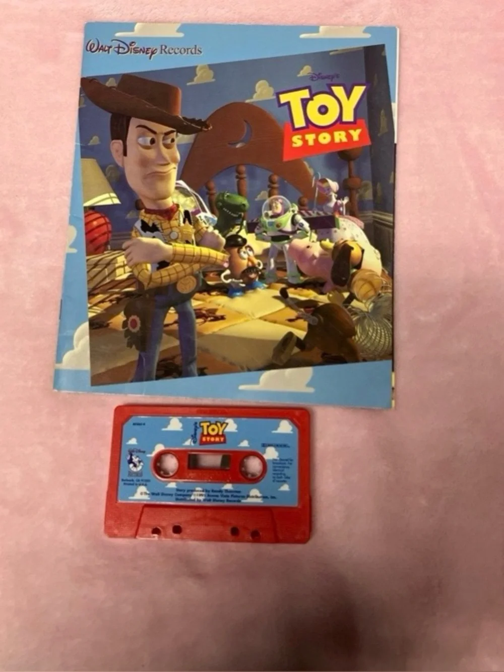 Toy Story Read-Along Cassette & Book 1995 Walt Disney Records